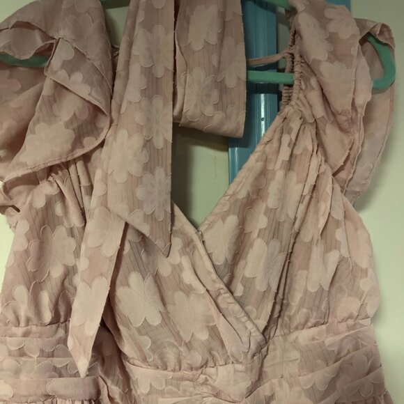 Pink Floral Romper - Picture 2 of 9